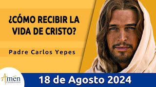 Evangelio De Hoy Domingo 18 Agosto 2024 l Padre Carlos Yepes l Biblia l San Juan 6, 51-58