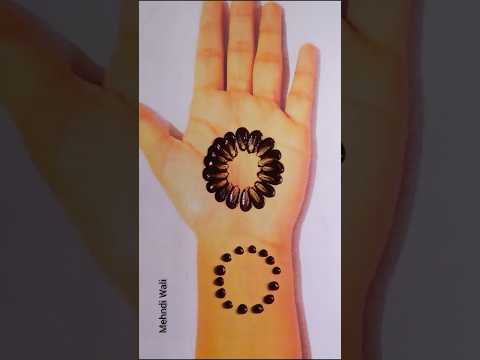 Easy mehndi design using rubber band #mehndi #youtubeshorts #shorts #viralvideo