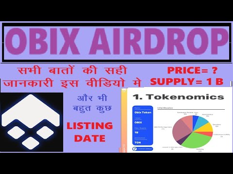 Obix🚀Token Airdrop New Update | Listing Price | Supply | Tokenomics | Obix Airdrop All Information