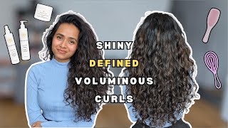 BEGINNER WAVY/CURLY HAIR STYLING ROUTINE (2B/2C/ЗА) | Curly Girl Method | Curly Hair Routine