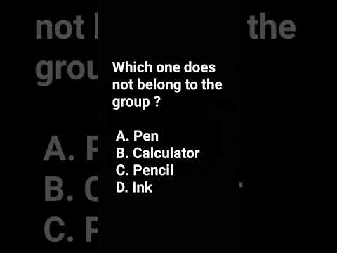 odd one out mcqs question