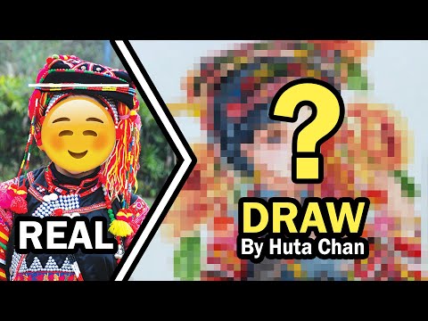 Draw WaterColor - "HÀ NHÌ" Beauty girl by Huta Chan