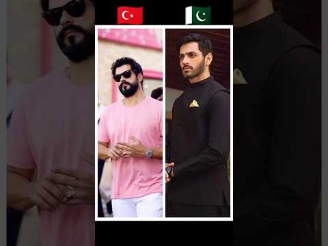 Pakistani actors vs Turkey actors ♥️😍👆 #turkey #pakistan #kurulusosman#wahajali #ferozekhan #fighter