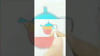 Colouring Kettle|#kidslearningvideo #kidseducation #viral #youtubeshorts #shorts #trending