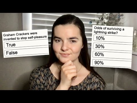 ASMR Whispering Random Multiple Choice Trivia Questions | How Many Can You Get?