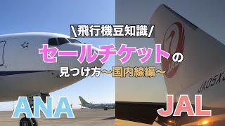 【格安で乗れる！？】JAL、ANA国内線セールを利用しお得に乗ろう