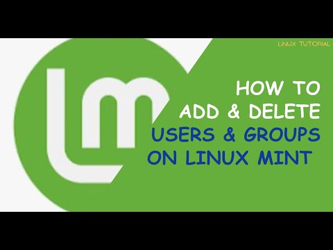 How to add and delete users and groups in Linux mint