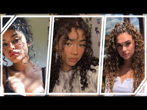 Aesthetic curly hairstyles💫🌿