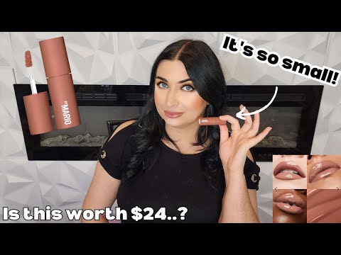 Makeup By Mario MoistureGlow Plumping Lip Color Review Demo + Natasha Denona Fiery Eyeshadow