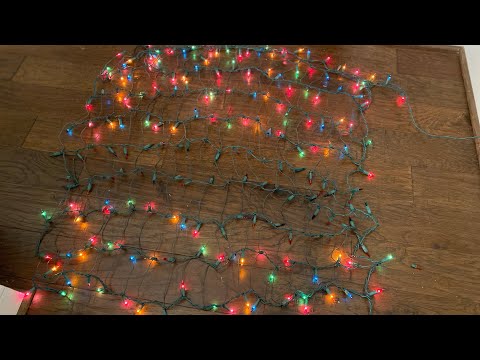 How to fix a blown or missing section of Christmas net lights￼