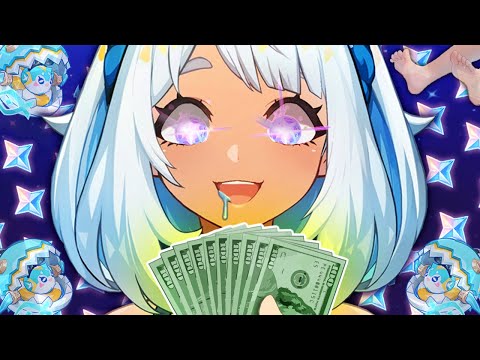 CUTE SHARK GIRL ATTACKS WHALE LIVE ON STREAM | Genshin Impact