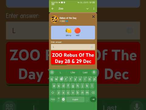 Zoo Rebus Of The Day 28 29 Dec #zoorebus#zoonewproject