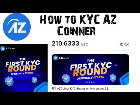 How to Complete AZCoinner KYC || Biggest Update AZCoinner || Application project ||