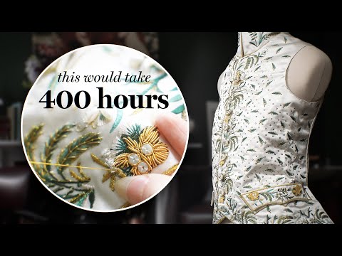 18th century embroidery is NO JOKE. (Trust me, we tried it.)