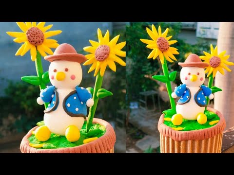 DIY Cute Duck in a Garden | Easy and Fun Craft | Duck Garden Decoration Tutorial