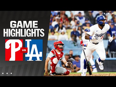 Phillies vs. Dodgers Game Highlights (8/5/24) | MLB Highlights