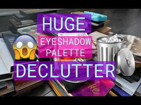 DECLUTTERING 75+ EYESHADOW PALETTES | EYSHADOW PALETTE COLLECTION