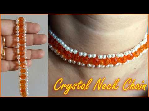 how to make necklace chain // preparation of necklace at home