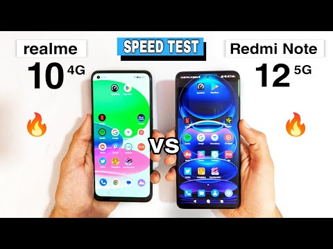 realme 10 4G vs Redmi note 12 5G Speed Test Comparison | Which is better ?