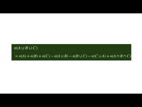 【3つの集合】要素の個数についての関係式 240416 [silent]