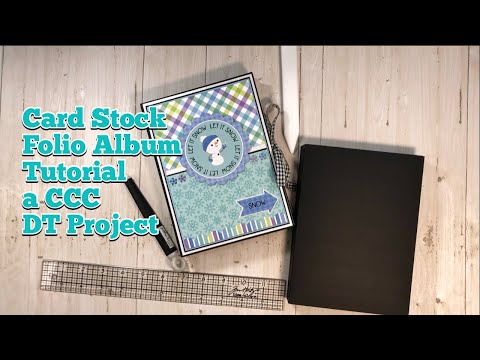 Winter Card stock Folio TUTORIAL a CCC DT Project 2024 | Doodlebug Snow Much Fun