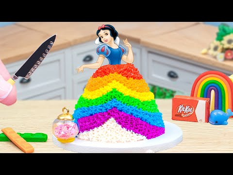 How To Make Disney’s Snow White Cake 👸 Amazing Miniature Snow White Ariel Cake Decorating ideas