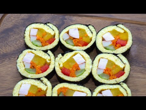 Diet Tofu Gimbap Recipe (Keto Kimbap)