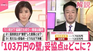 【解説】「103万円の壁」妥協点はどこに？  引き上げめぐり協議は打ち切りに