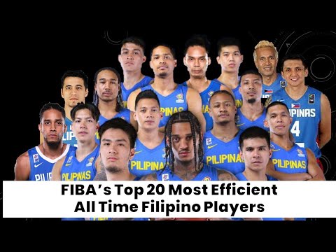 FIBA’s Top 20 Most Efficient All Time Filipino Players