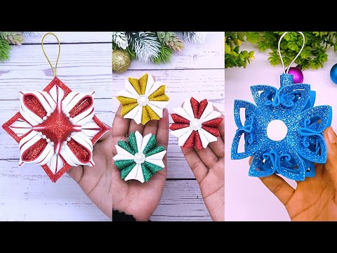 4 Amazing Handmade Ornaments for Christmas Tree Decorations 🎄