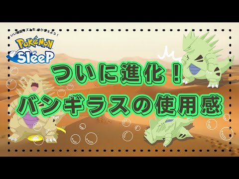 【ポケモンスリープ】 無課金でバンギラスゲット！使用感と実際に育成すべきなのか解説します