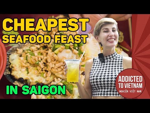 $1 seafood feast challenge - Vietnam's SUPER CHEAP yet DELICIOUS snail dish