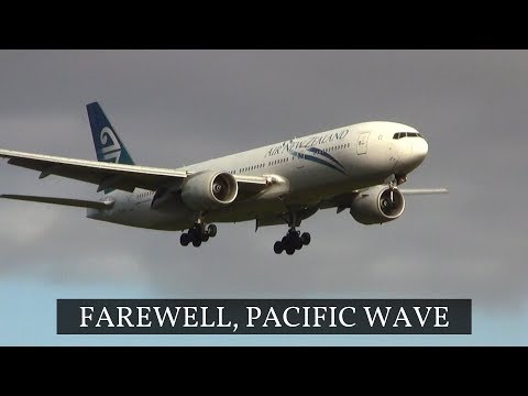 Farewell Pacific Wave ✈ Final Landing at Auckland Airport :(