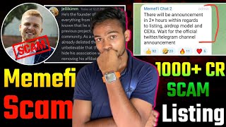 Memefi Biggest Scammer : Reality || Memefi Listing Announcement || Memefi Founder Andriy Tkachiv