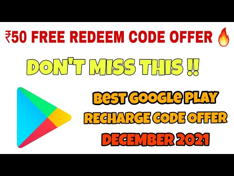 Earn ₹50 back 🔥 Best Google Play recharge code offer in amazon pay | google play redeem code offer