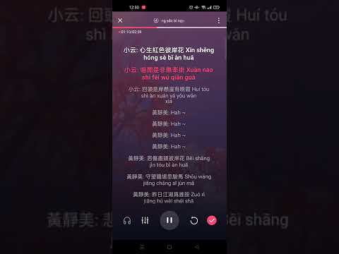 Hồng sắc Bỉ Ngạn hoa - Tiểu Vân, Hoàng Tĩnh Mỹ || 红色彼岸花 [小云, 黄静美] Karaoke Pinyin