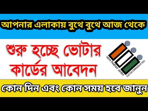 New Voter Card Application, Voter Card Correction & Voter Card Deletion Offline Application 2023