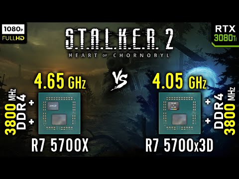 Ryzen 7 5700X vs Ryzen 7 5700x3D in S.T.A.L.K.E.R. 2: Heart of Chornobyl | RTX 3080 Ti