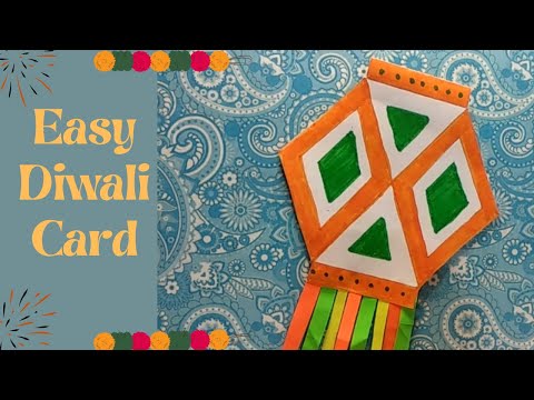 Easy Diwali Card Making idea | Handmade Diwali Card | #diwalispecial #diwalicrafts