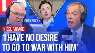 Nigel Farage breaks cover after falling out with Elon Musk | LBC