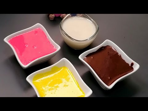 Colourful Glazes For Donuts in Eng / How to Make Glaze at Home / Donut Glaze Recipe