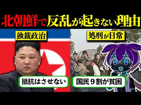 北朝鮮で反乱が起きない衝撃の理由５選 【ずんだもん×ゆっくり解説】