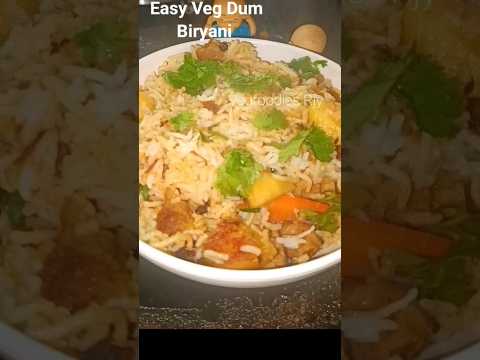 #easy #Veg dum biryani recipe #veg dum biryani in presure cooker @VegfoodiesJ