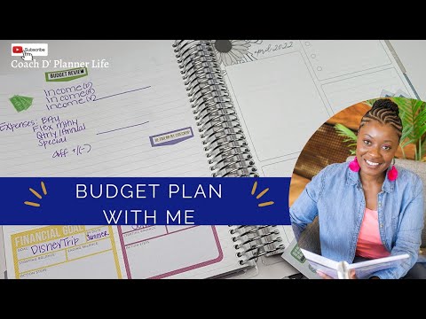 Budget Plan with Me| Erin Condren Simple DIY Budget Setup April 2022 #budgeting