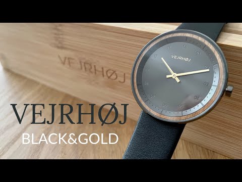 【VEJRHØJ 】ヴェアホイ 北欧デンマークのミニマルな腕時計レビュー！BLACK &GOLD