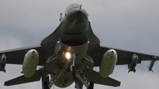 4Kᵁᴴᴰ F-16 Fighting Falcon Overhead Approach & Landing