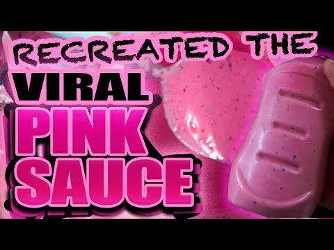 Recreated VIRAL PINK SAUCE Recipe - How to make THE PINK SAUCE at home (Pink Dragon Fruit Sauce)