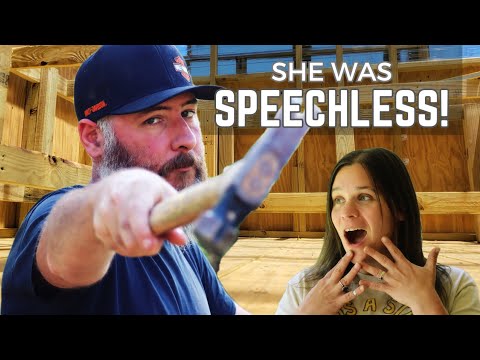 THIS GORGEOUS BUILD left HER SPEECHLESS! | Shed To House Conversion