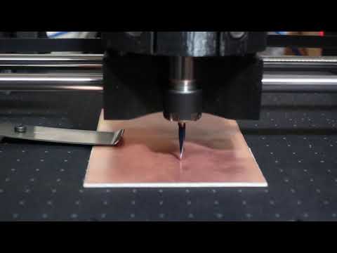 DIY PCB CNC テスト1 切削テスト