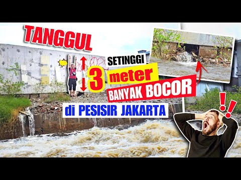 ASTAGA KO BISA⁉️TANGGUL RAWAN JEBOL‼️TANGGUL LAUT SETINGGI 3 METER JEBOL. KP AQUARIUM JAKARYA UTARA